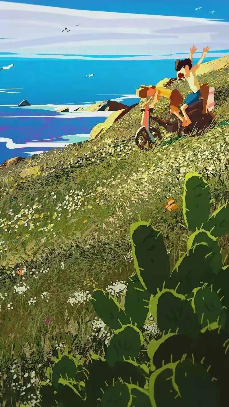 100 张小众春日插画,收藏做头像