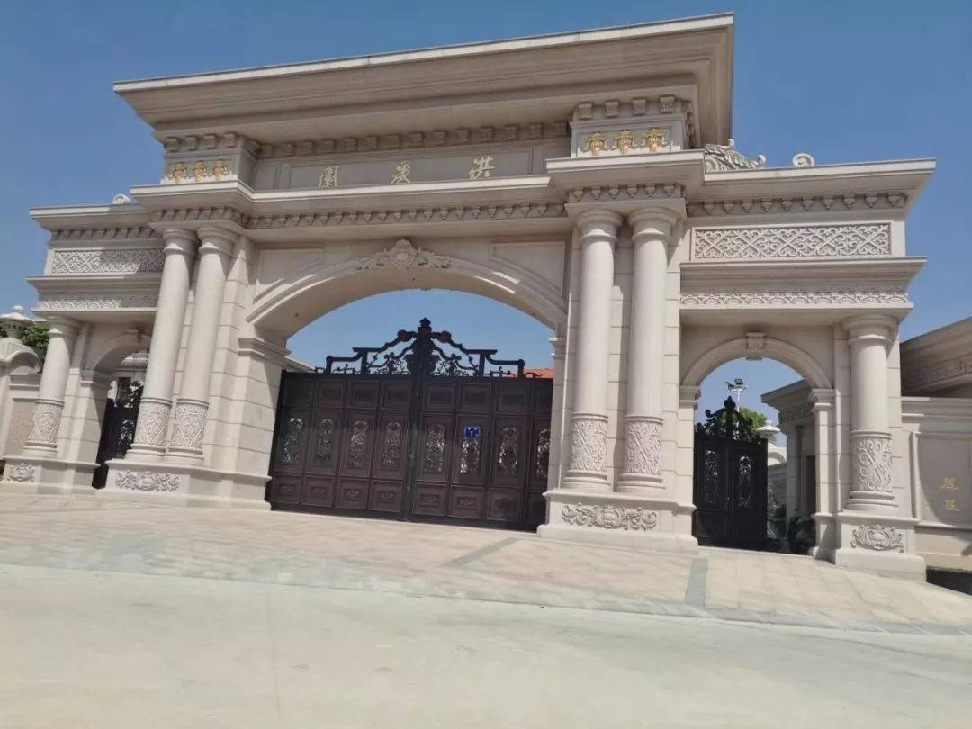 独栋别墅石材大门设计参考