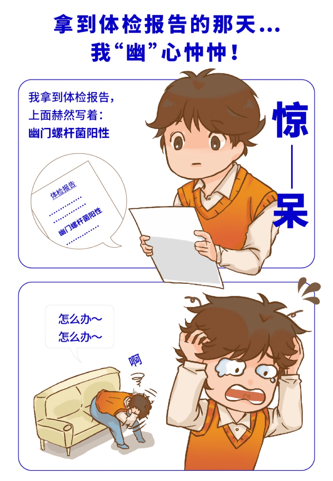 拿到体检报告的那天我幽心忡忡