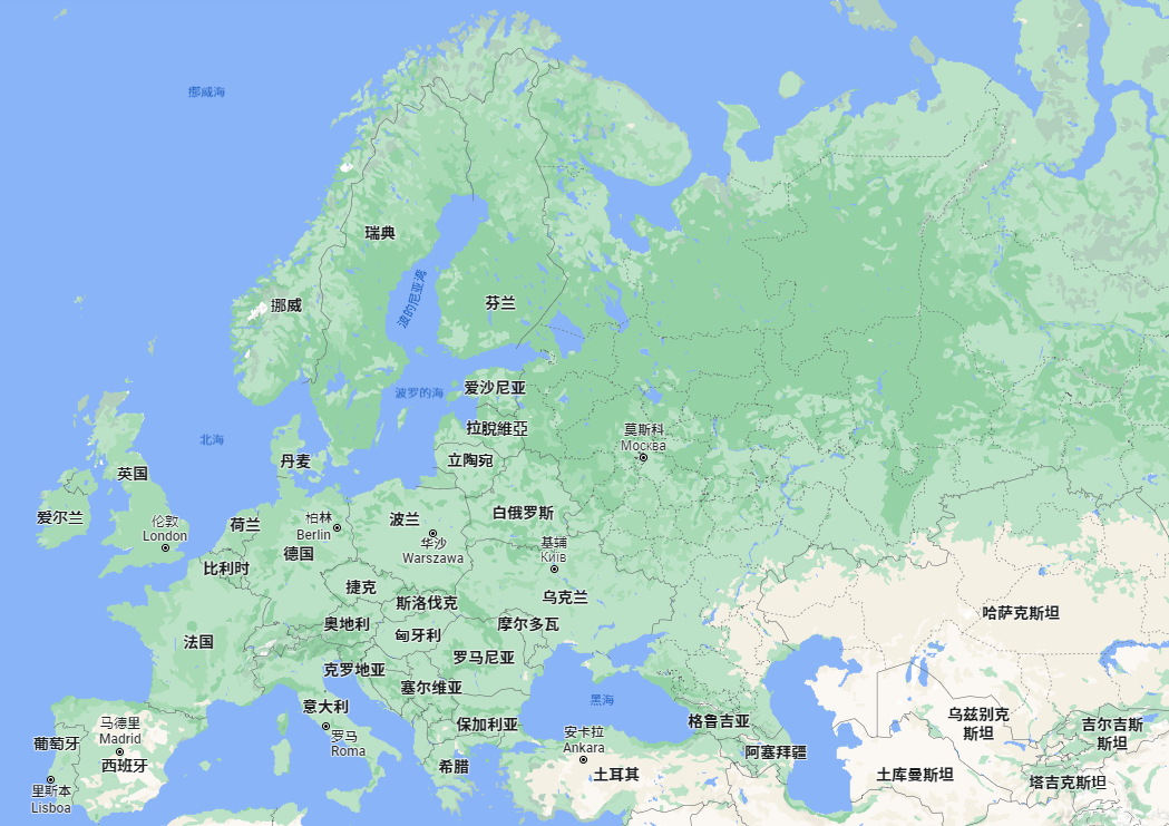 瑞典地理位置世界地图图片