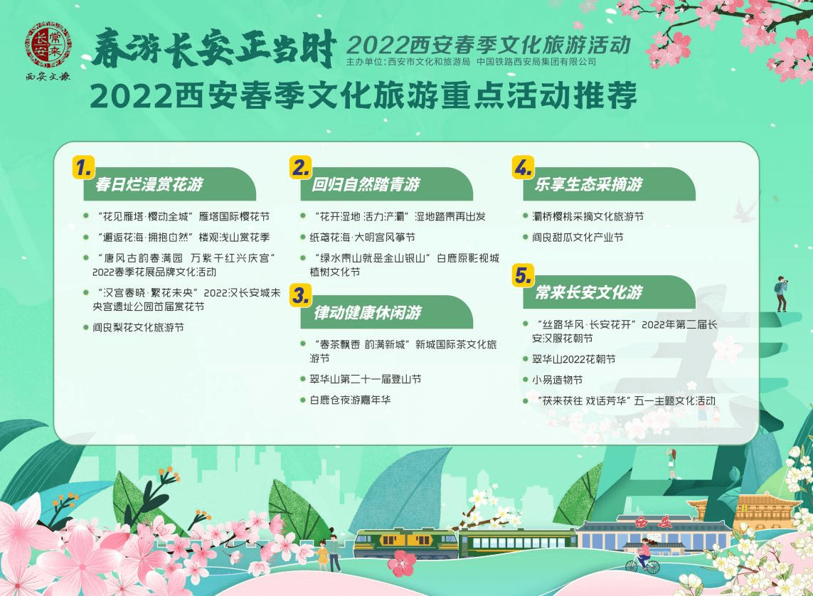 “春游长安正当时”2022西安春季文化旅游活动开启