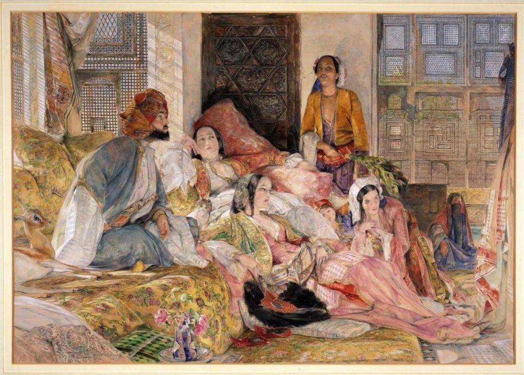 《开罗哈莱姆》，刘易斯

The Hhareem, Cairo

John Frederick Lewis, 1873