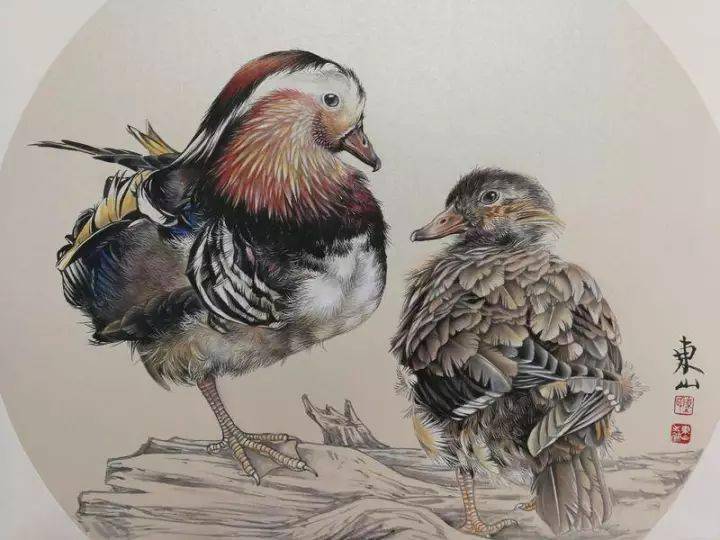 陈东山工笔花鸟欣赏,这手法让人钦佩!_艺术_中国_技法