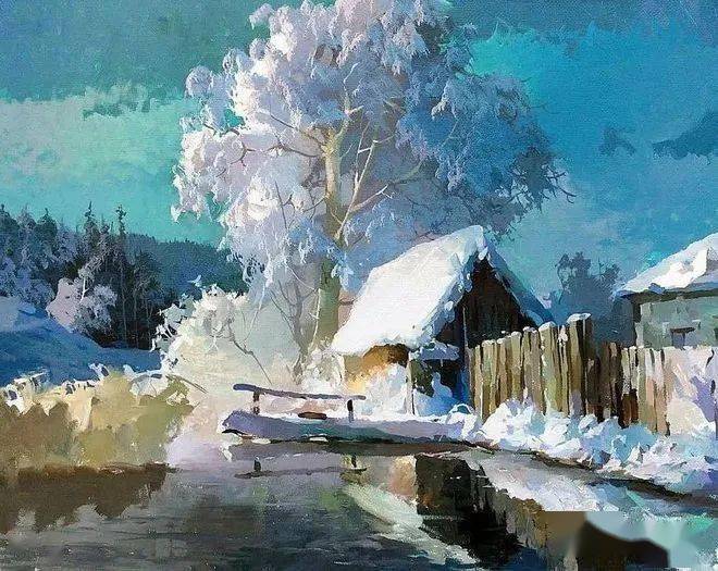 俄罗斯艺术家维克多贝科夫风景油画