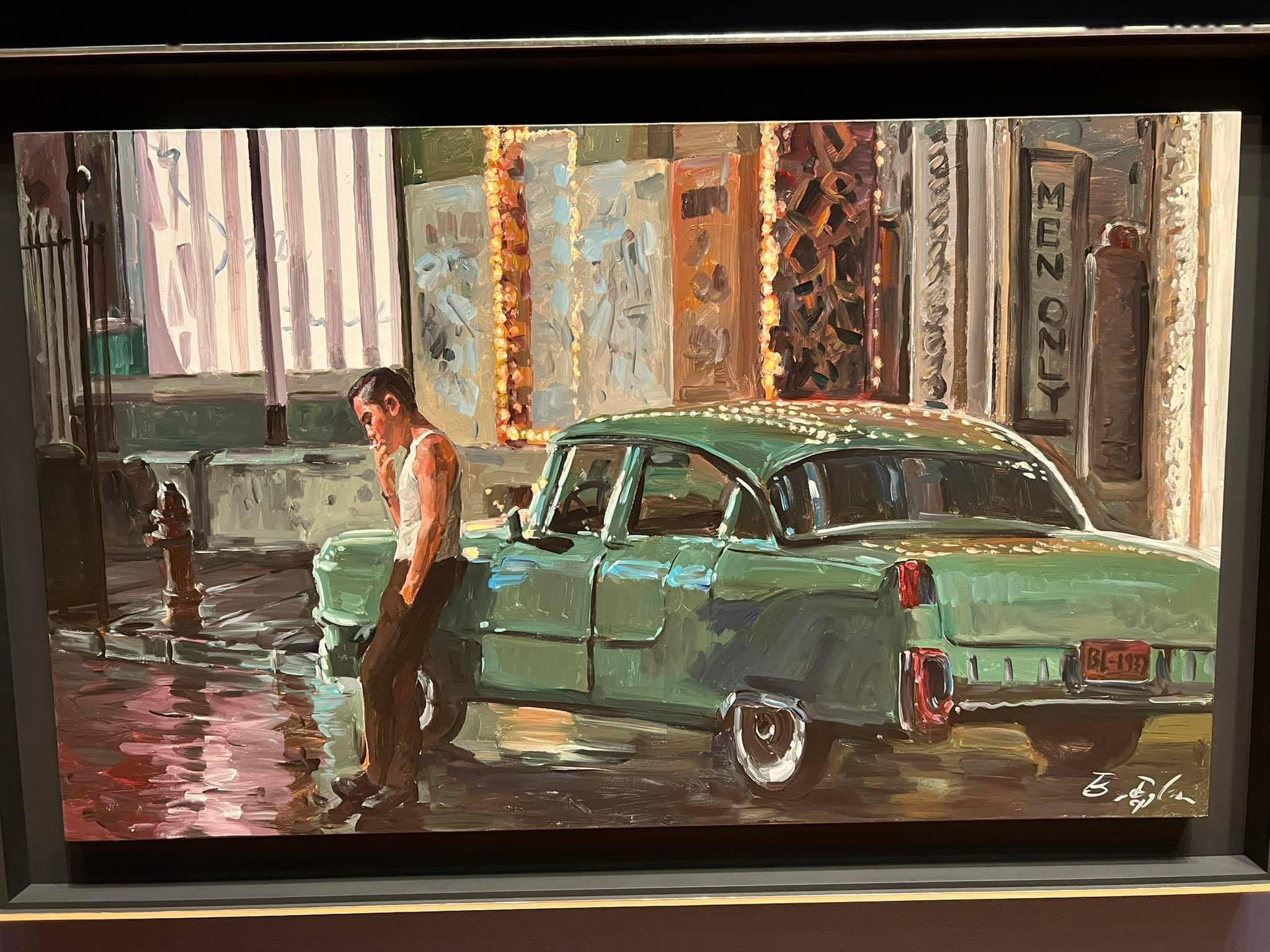 鲍勃迪伦把梁朝伟和张国荣画成油画