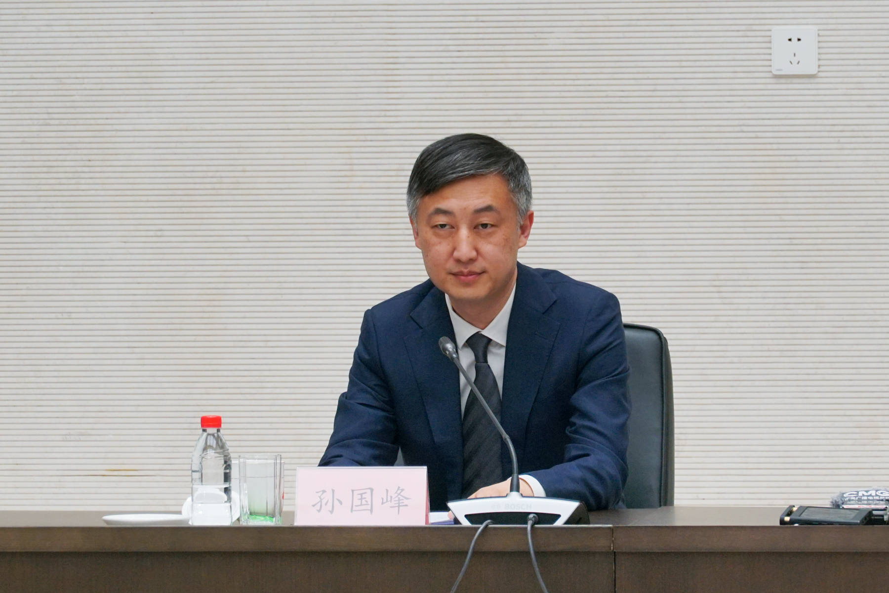 人民银行货币政策司司长孙国峰 澎湃新闻记者 周頔 摄4月14日,在中国