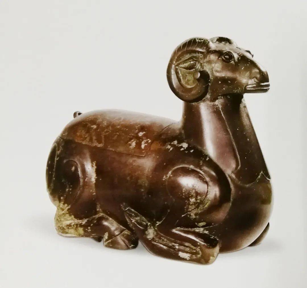 ♦唐物 中国 古玩 古美術品 清時代 麒麟形 文鎮 文房四宝 宣徳銅 骨董品 河博微课堂·3D赏文物| 铜羊尊灯_数字_羊形_古代