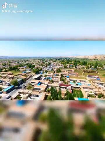 空中看靖远东湾镇砂梁村航拍最美家乡