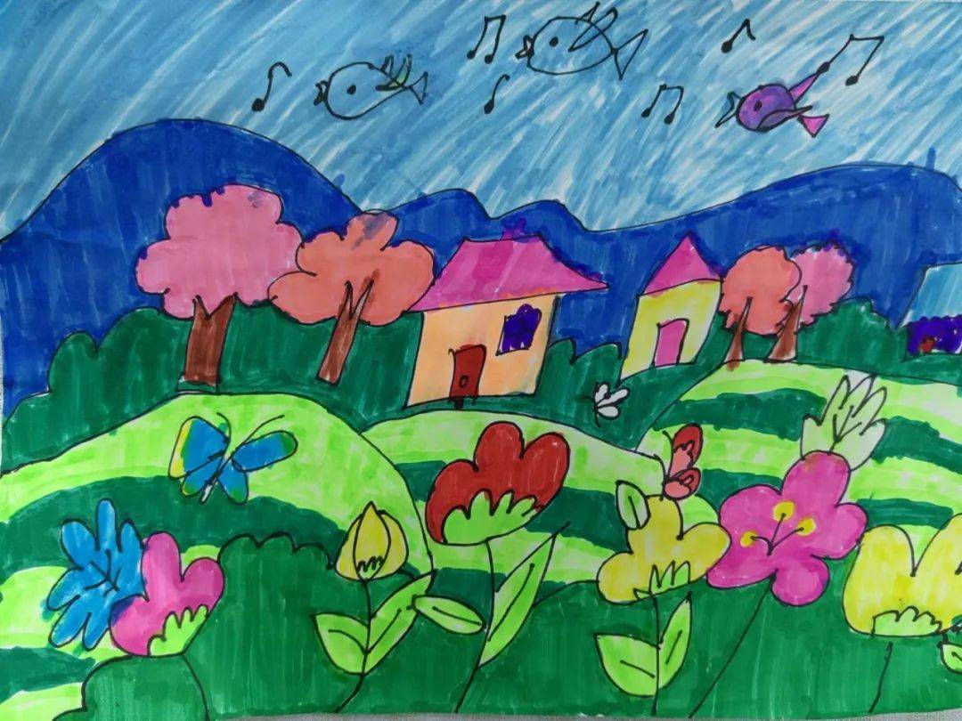 童言童画献礼春天——五一小学晋分校"童画节"幸福起航系列活动