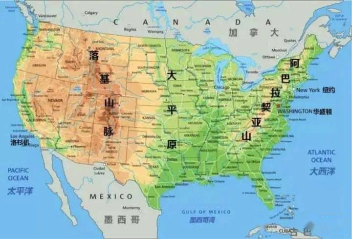 美国的地理位置其实不好附北美洲和南美洲专题训练