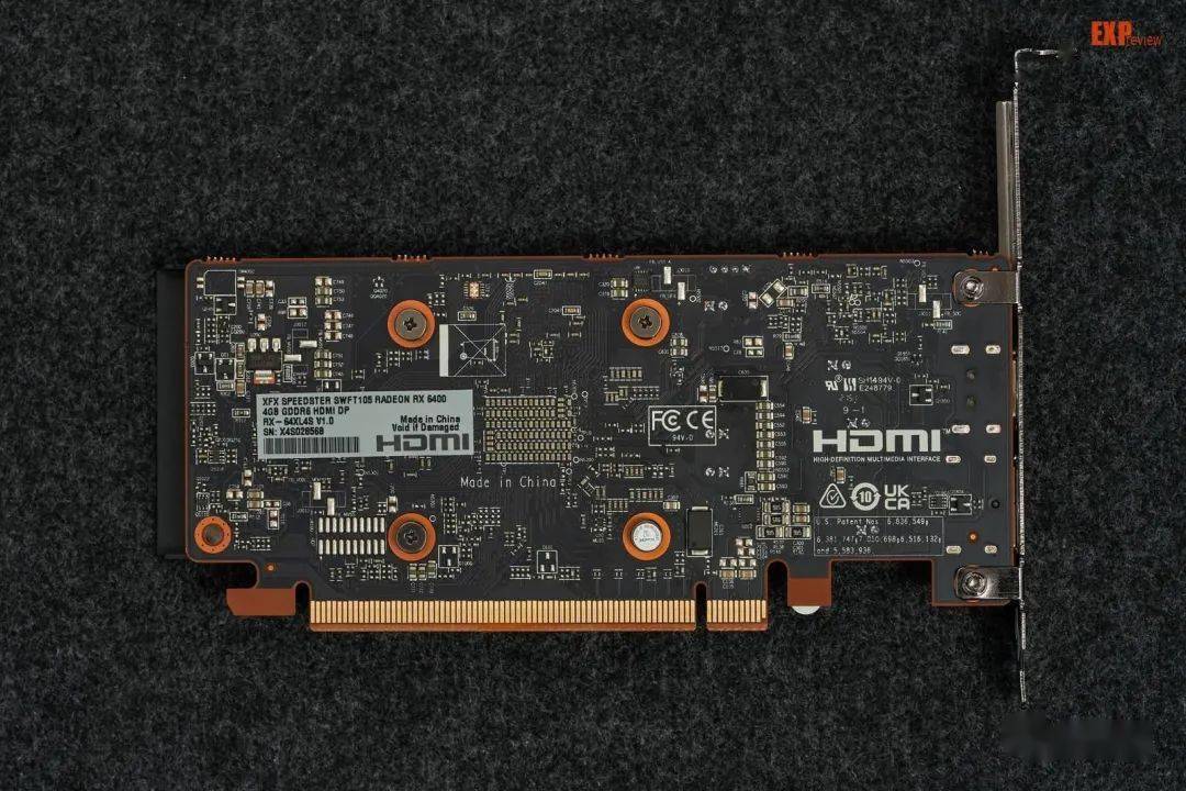 xfx speedster swft 105 radeon rx 6400外观如果也关注amd ryzen 7