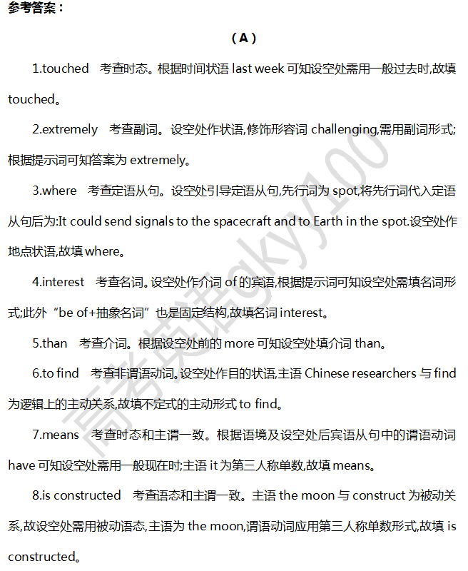 每日一題|語法填空(1-40合集)● 高中英語必背閱讀障礙詞彙45天(打卡