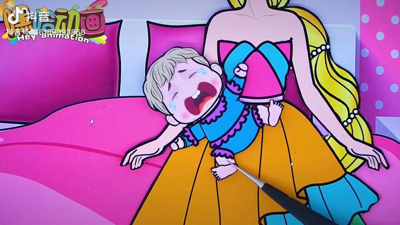 纸娃娃动画新手爸爸惹怒妈妈手忙搅乱独自带宝宝太好玩了定格动画芭比
