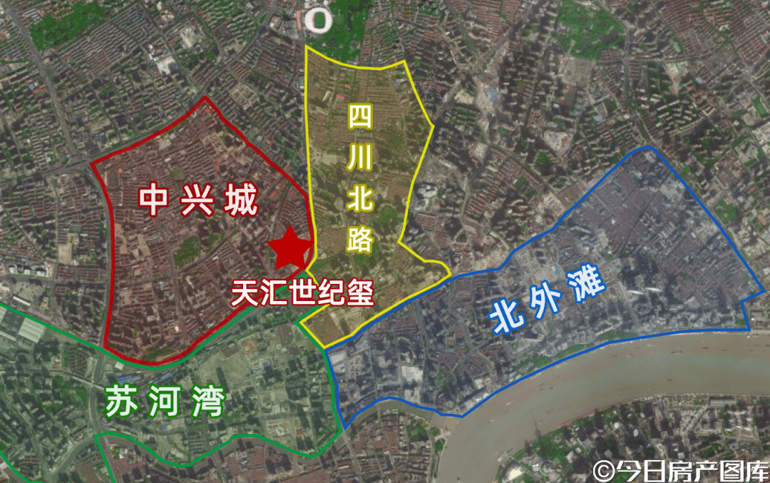规划辐射昔日老北站,未来中兴城2而在静安,尤其是天汇世纪玺所处的