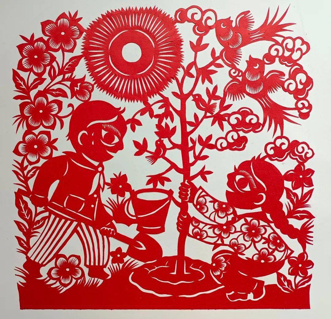 非遗剪纸加强中华儿女大团结铸牢中华民族共同体意识