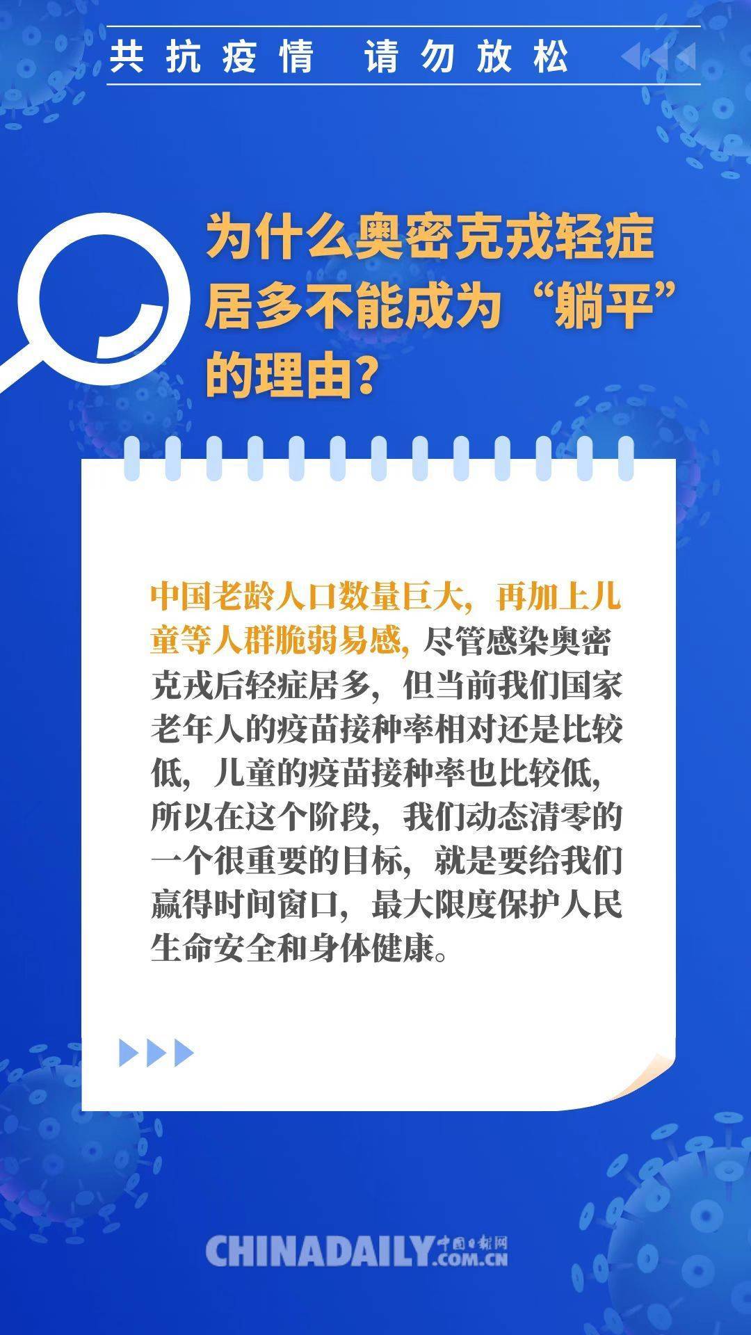 【图说】奥密克戎轻症居多为何不能成为“躺平”的理由？为何必须坚持“动态清零”？一文读懂