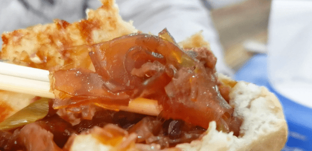 美食淄博西河味道粉皮火烧就是这个味