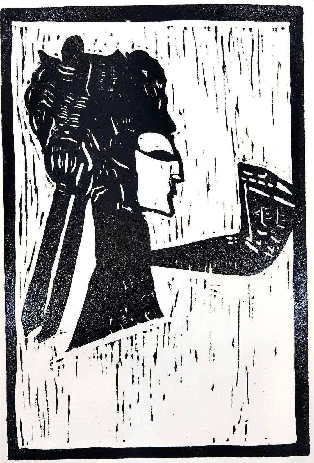 渭南初级中学第七届校园文化艺术节 传承的力量 美术版画作品展 创作 王彦鸽 新兴