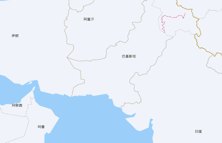 印度巴基斯坦地图位置图片