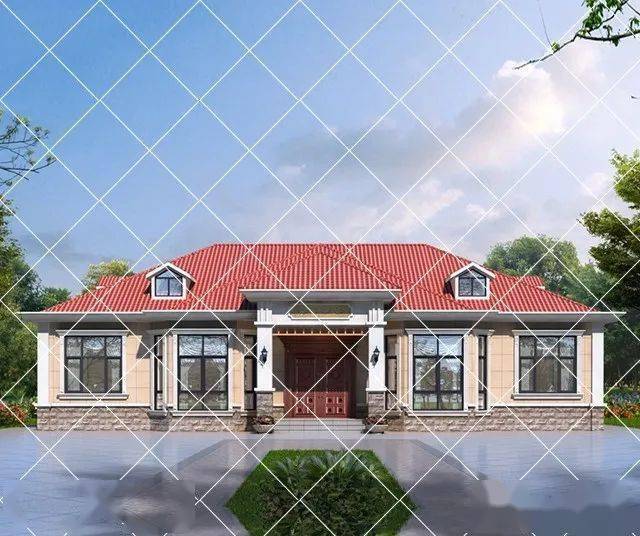 40款一层农村别墅自建房低至13万的造价最适合住家养老