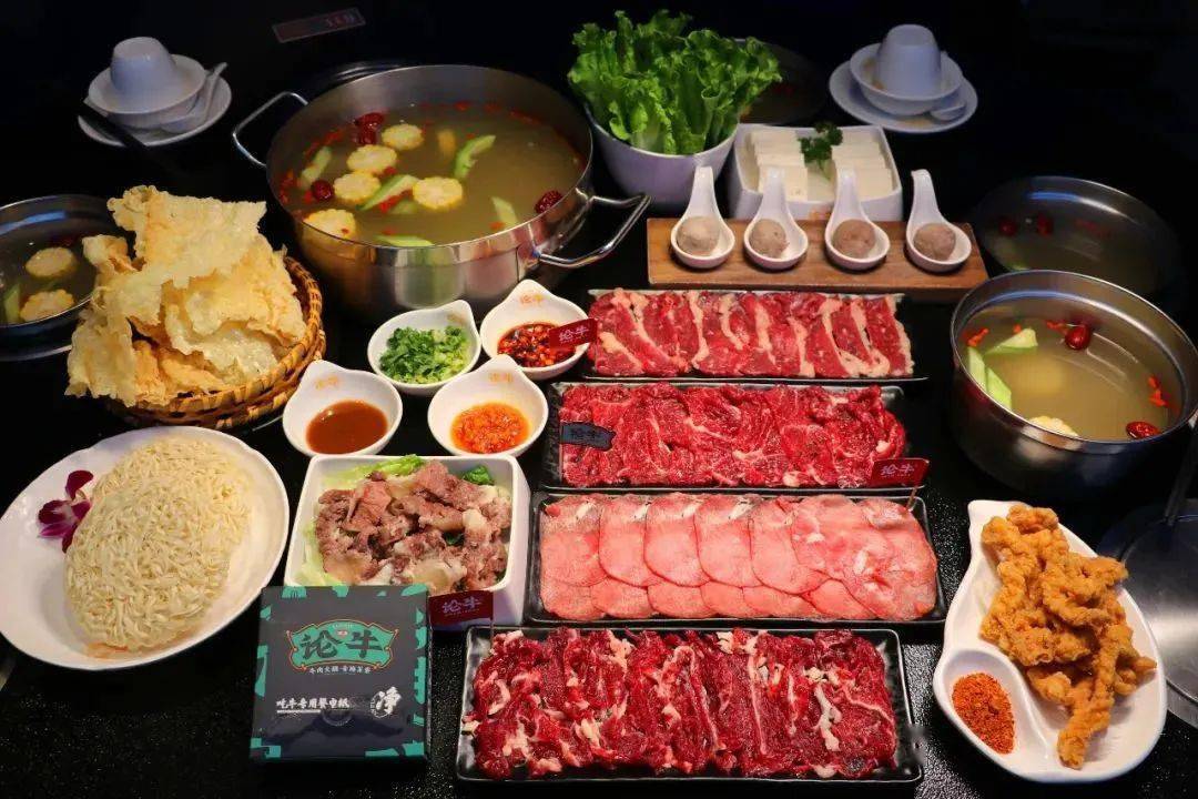 3店适用无需预约论牛潮汕牛肉火锅仅99158元享双人四人套餐牛骨汤锅嫩
