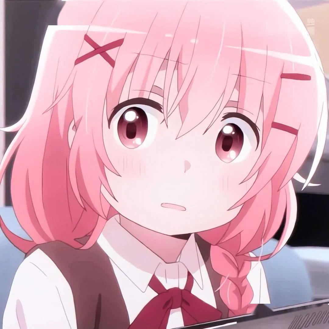 粉色系日漫女生头像