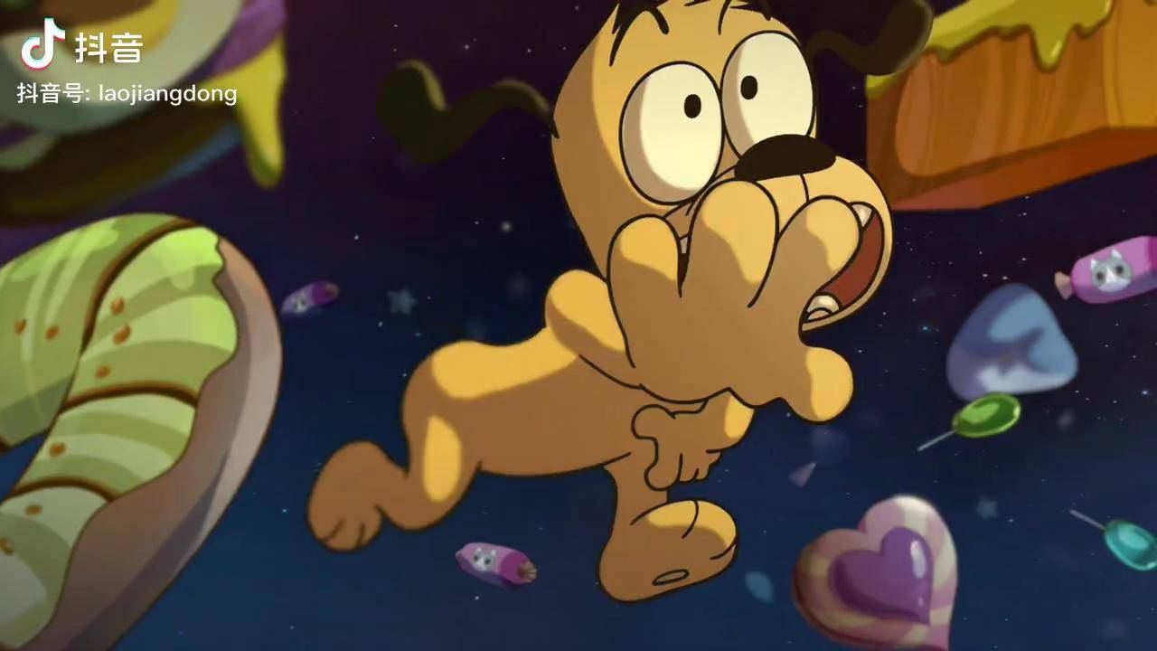 香蕉动漫:菜包狗做美梦,刚要吃到蛋糕,谁料就被铃声惊醒了 配音 动画