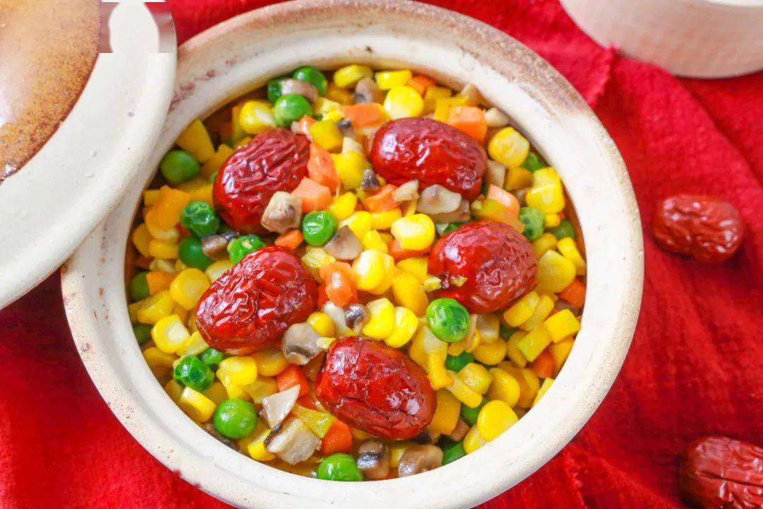 素食菜谱五谷丰登盈满仓幸福满满