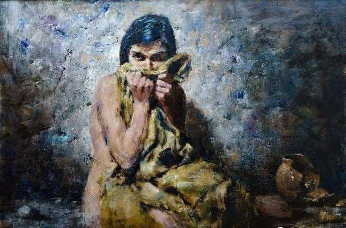 具有雕塑感的油画哈萨克斯坦阿纳托利作品欣赏