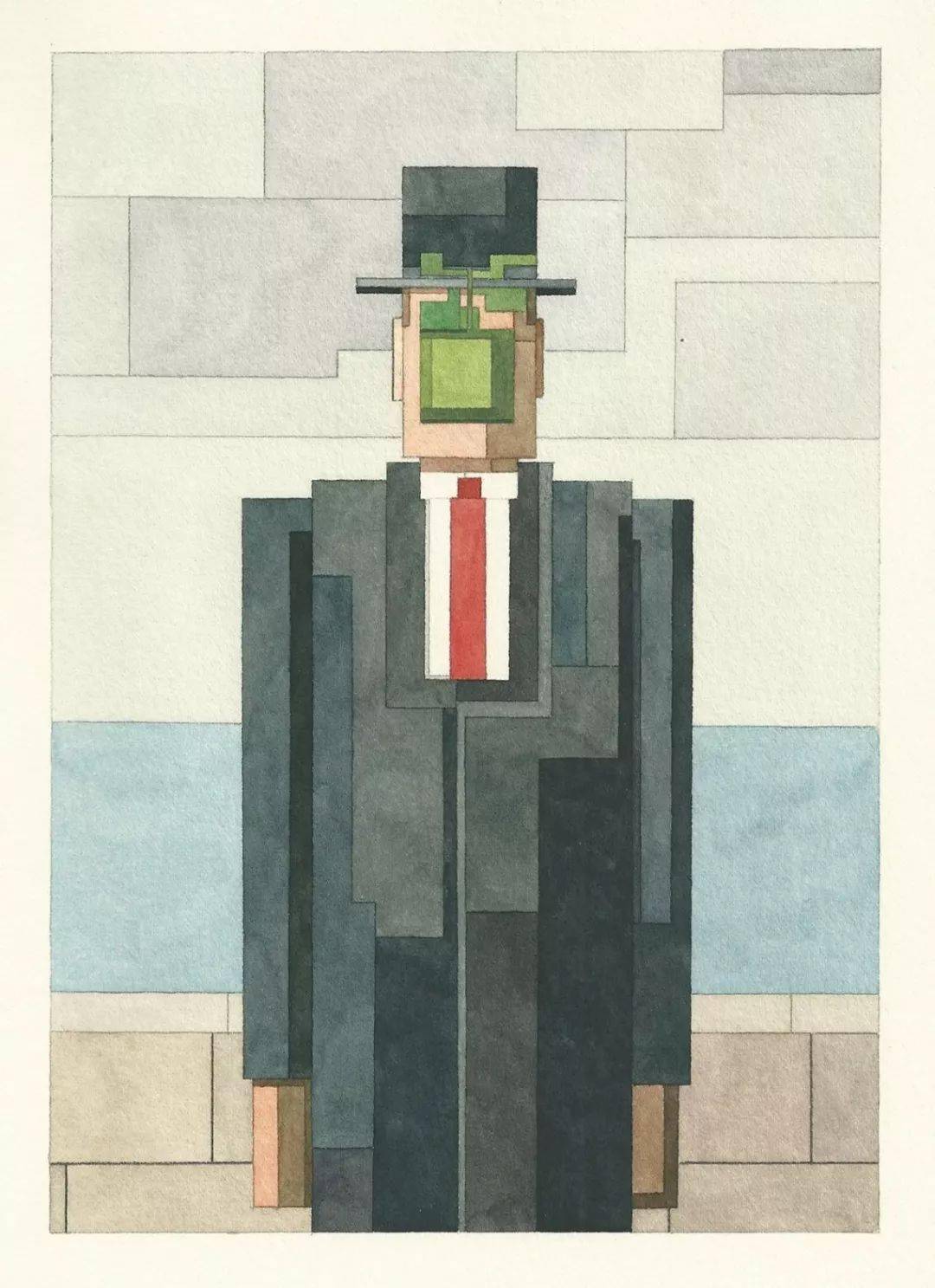 人類之子,馬格利特( rené magritte ),1964▲ 霧海上的旅人