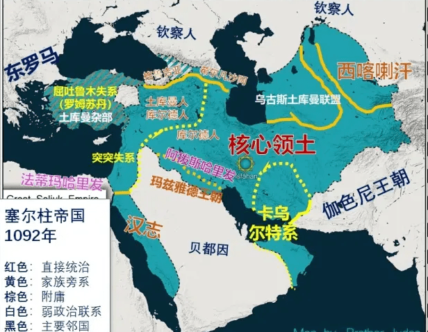 十一世纪末盛极一时的塞尔柱帝国哈萨克斯坦可萨突厥 一分派, 原住