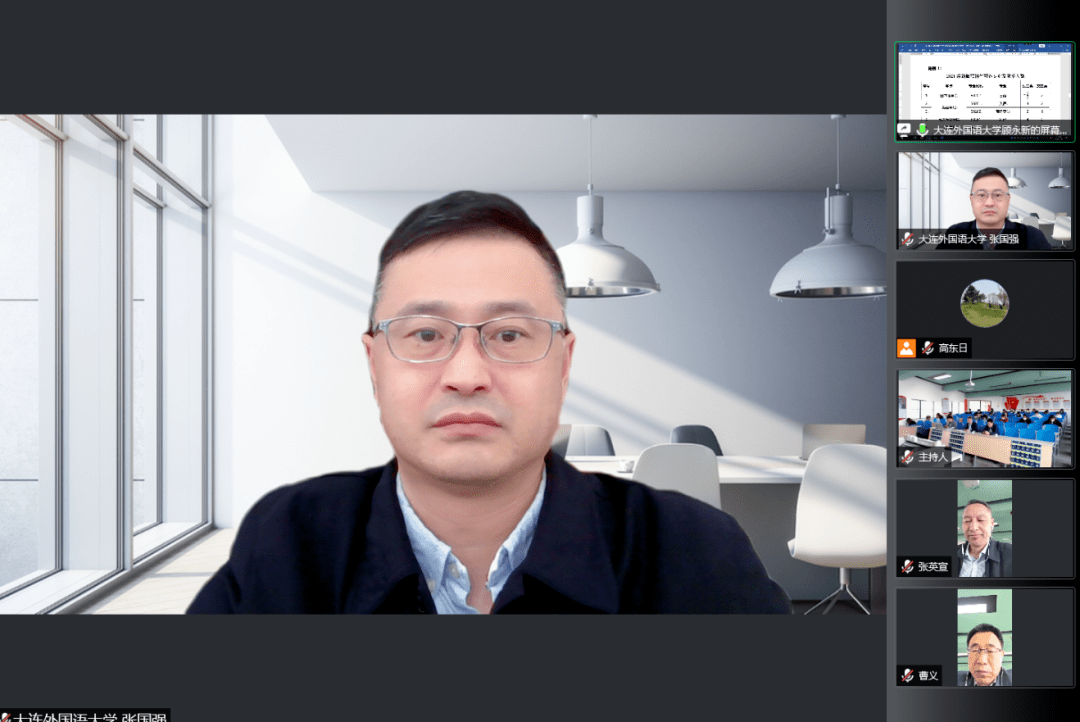 参与了本次座谈会,会上学院直属党委书记张英宣,学院院长曹义致欢迎辞