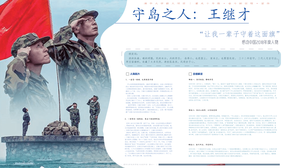 薪火项目 | 重走十年路——特色活动专栏_展板_宣传_模范人物