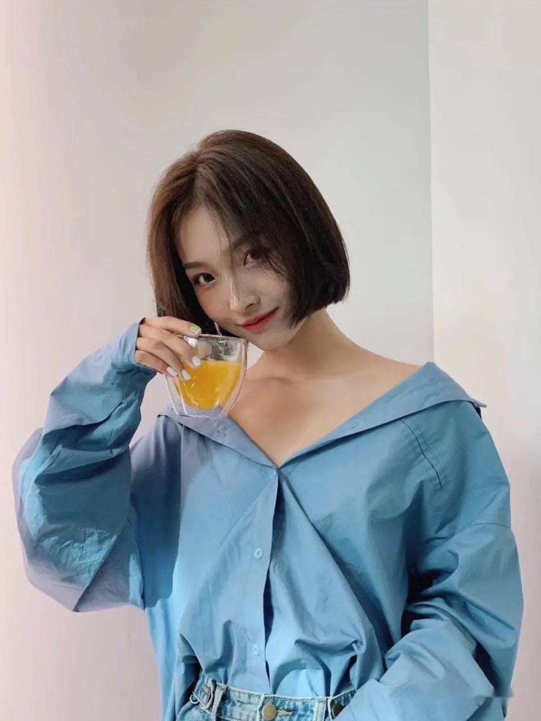 2022流行免打理网红一刀切短发100款