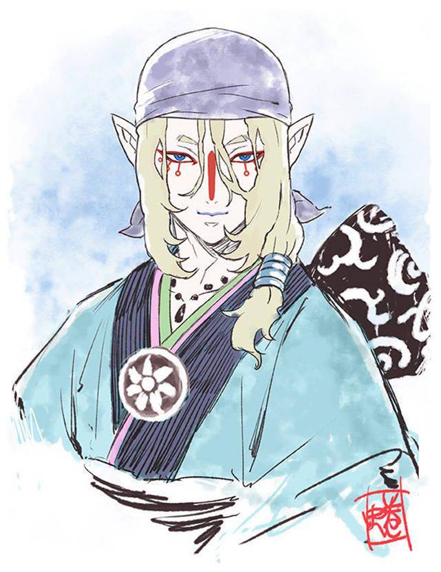 作者·蜷川ヤエコ老师公开了其新绘制的卖药郎新图.