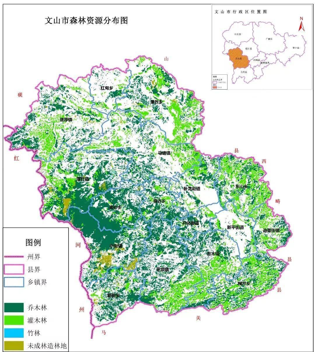 文山州地形图图片