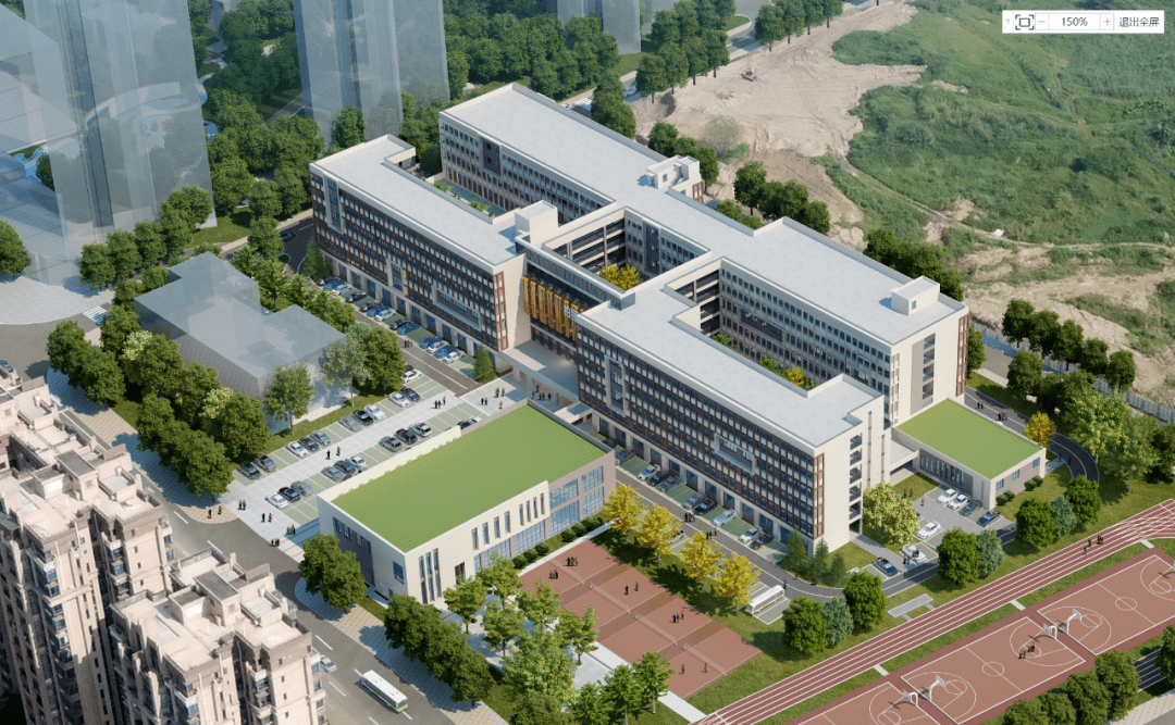 东城旗峰学校是东城街道办事处于2021年7月投资兴建的第一所公办九年