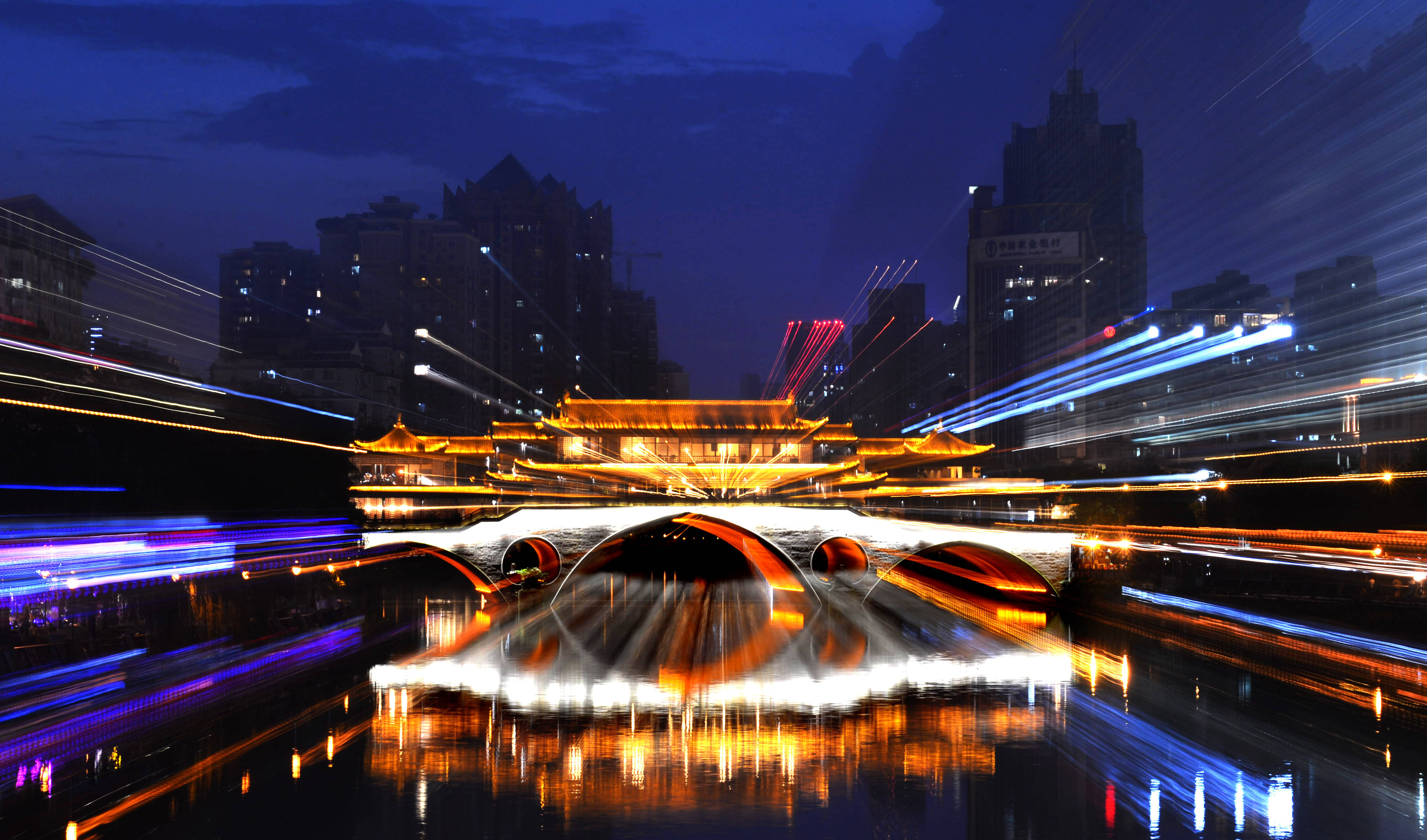 成都夜景 真实图片