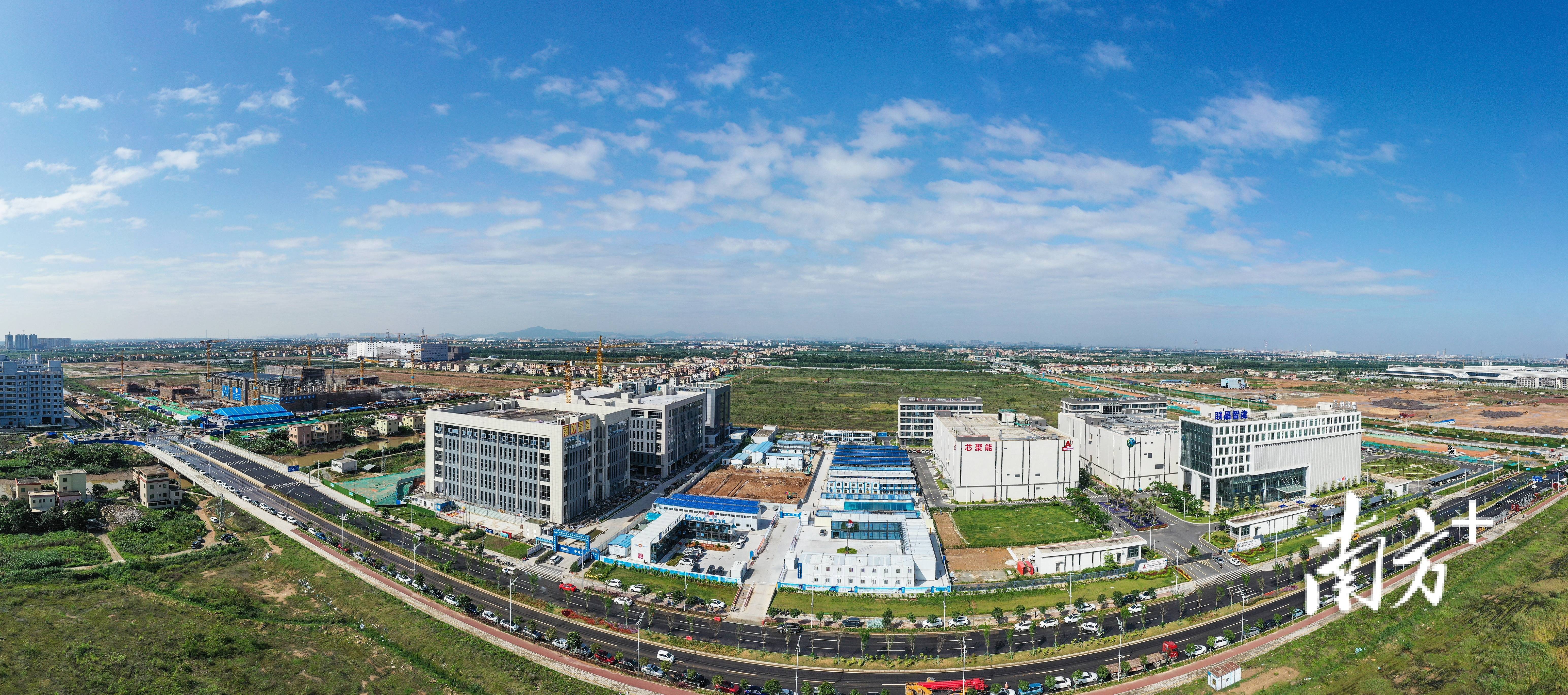 航拍南沙集成电路产业园.芯片与城市,不应当被割裂.