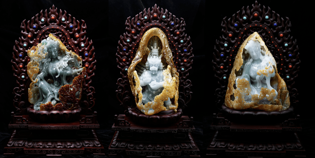 翡翠唐卡崔奇铭大师作品云展览北京玉器兴于元代,在玉雕漫长的工艺