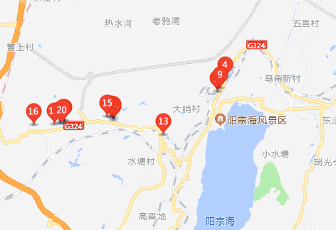 g324福昆線陽宗海境內k2486km至2493km,小石壩段,大風埡口段,小渡口至