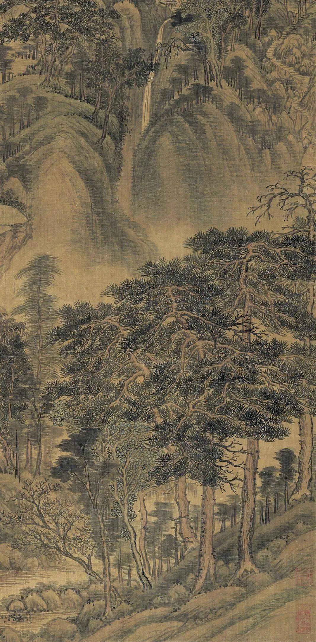 王时敏《南山积翠图》_中国_声明_网络