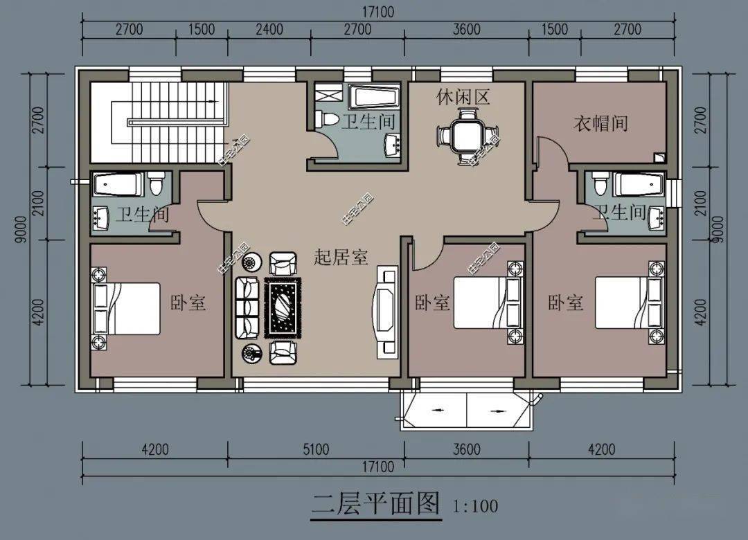 限時特價圖紙179米二層歐式別墅多窗設計房間清新明亮