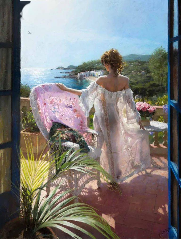 西班牙著名画家维森特罗梅罗雷东多人体写实油画女人看了都羡慕