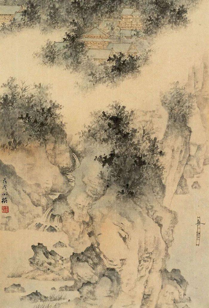 宋人丘壑元人笔墨王小椿山水画