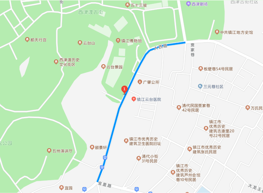 镇江市博物馆路线图图片