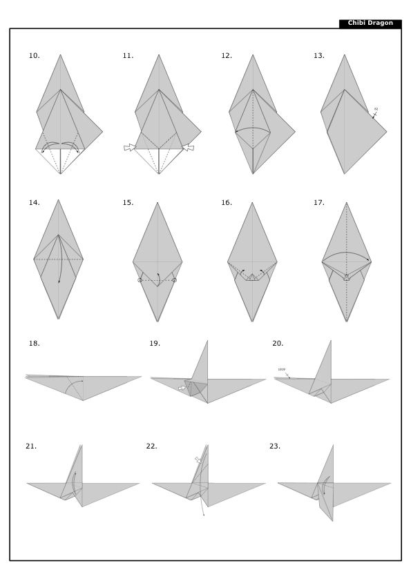 飞龙折纸教程 大师级图片