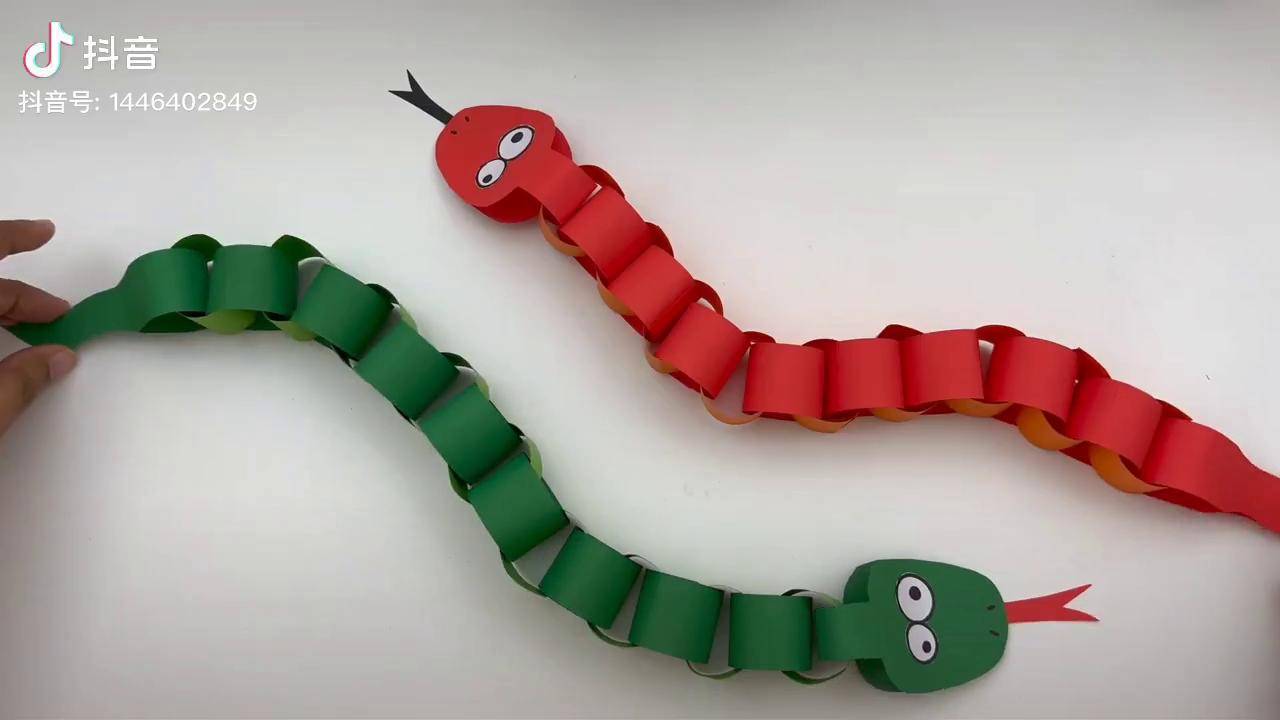 手工纸蛇的制作方法图片