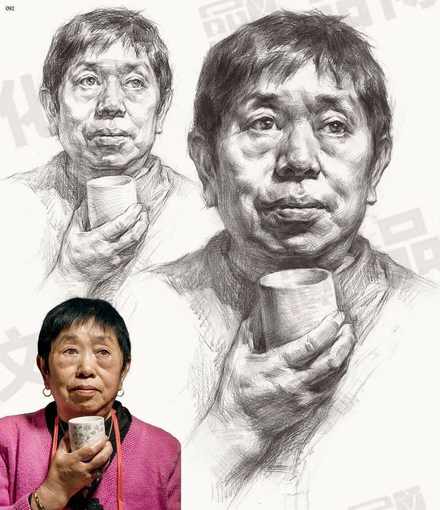 亮剑2素描头像头带手综合训练吴静静市面仅此一本头带手考试原尺寸