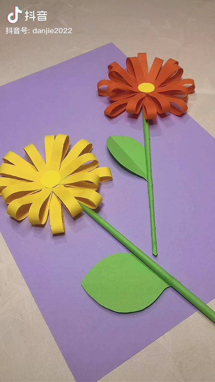 重阳节跟小朋友一起做几朵永不凋谢的菊花吧幼儿手工重阳节手工